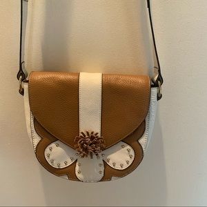 Nwot white & tan dolce vita collection handbag